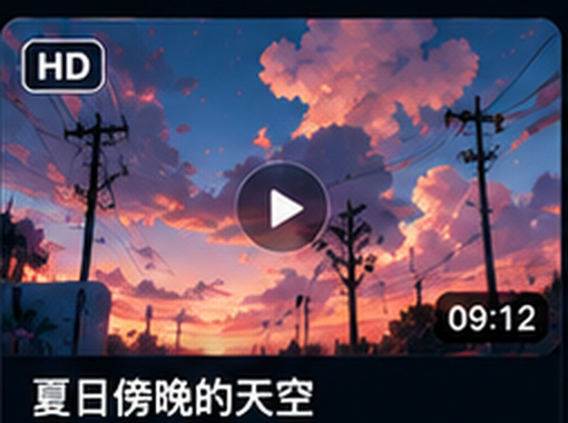含羞草视频夏日傍晚天空推荐